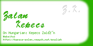 zalan kepecs business card